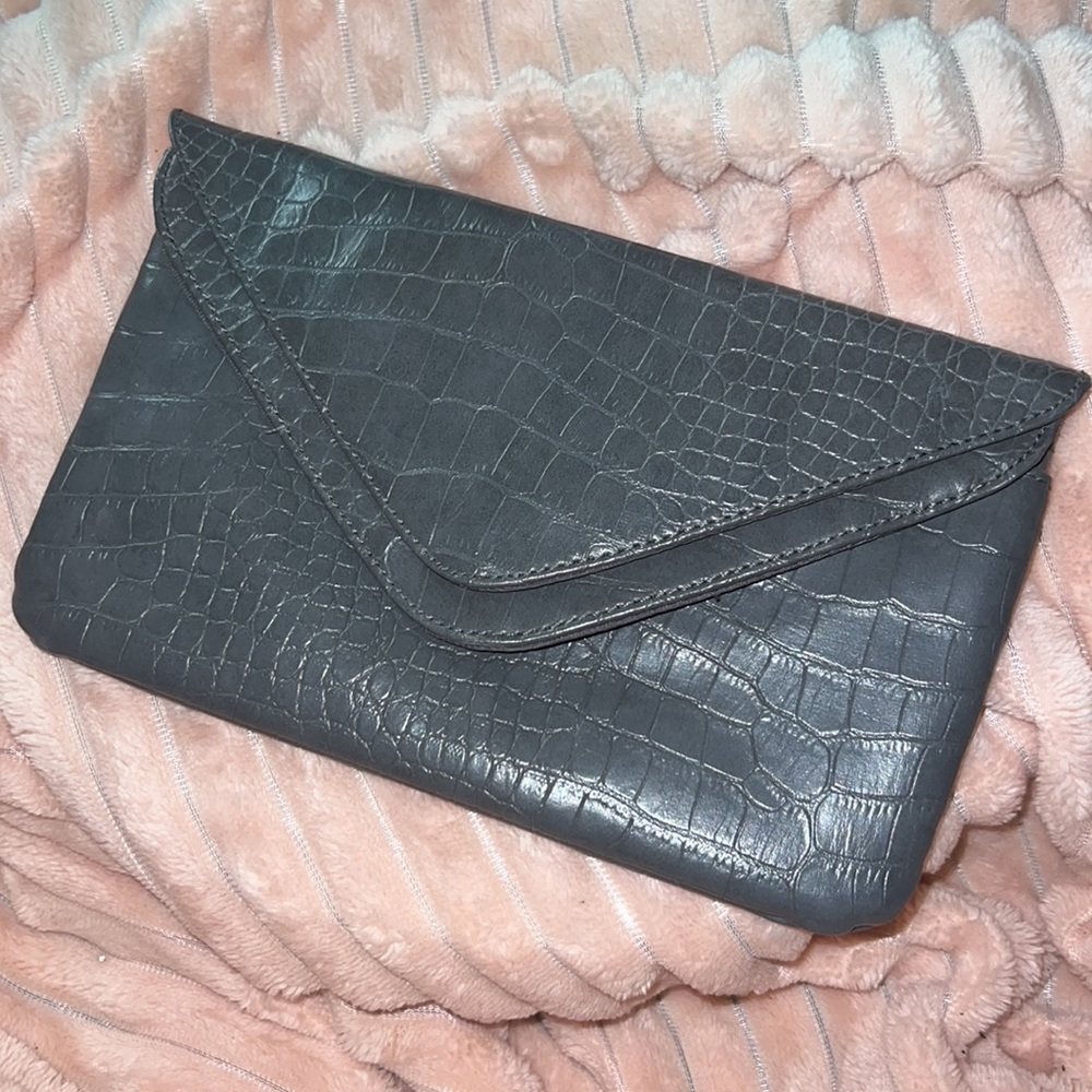 DOUBLE ENVELOPE SNAKE SKIN CLUTCH PURSE + FREE GIFT WITH PURCHASE!